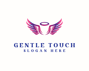  Feminine Angel Wing logo design