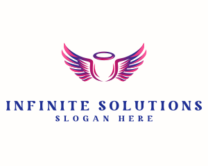  Feminine Angel Wing logo
