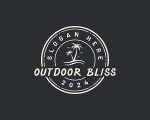 Beach Island Paradise logo design