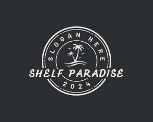 Beach Island Paradise logo design