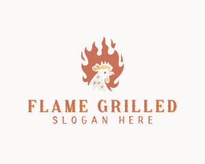 Roast Chicken Barbecue logo design