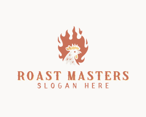 Roast Chicken Barbecue logo design