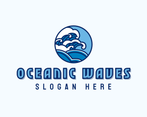 Ocean Tide Wave logo design