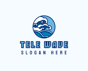 Ocean Tide Wave logo design