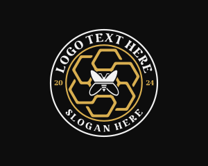 Bee Honeycomb Eco logo