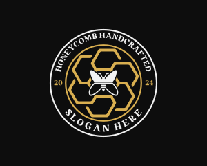 Bee Honeycomb Eco logo