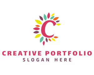 Creative Floral C logo design