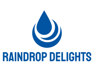 Blue Purified Waterdrop  logo design