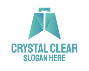 Gradient Crystal Bag logo design