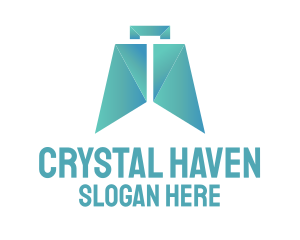 Gradient Crystal Bag logo design