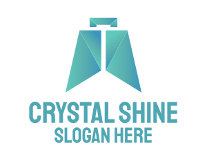 Gradient Crystal Bag logo design