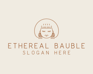 Pretty Baubles Jewelry Woman logo design