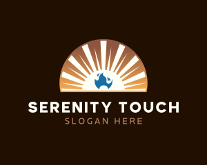 Serenity Sunset Flame logo