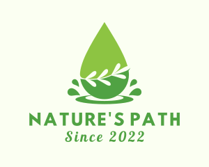 Natural Droplet Spa logo design