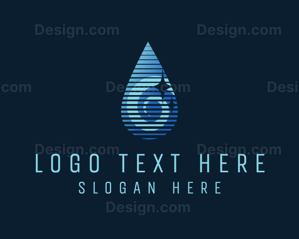 Gradient Water Droplet Logo