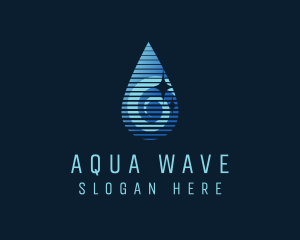 Gradient Water Droplet logo