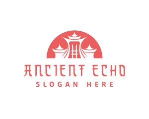 Asian Ancient Architecture logo design