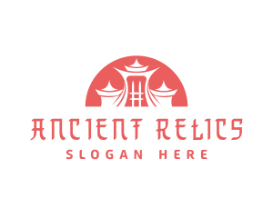 Asian Ancient Architecture logo design