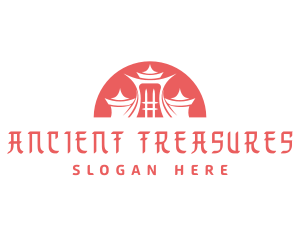 Asian Ancient Architecture logo design