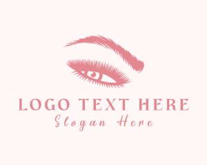 Pink Eyelash Beautician logo