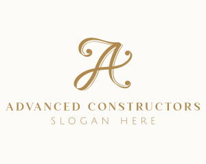 Elegant Boutique Letter A logo design