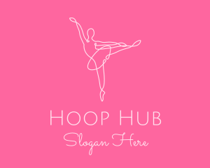 Elegant Ballerina Twirl logo