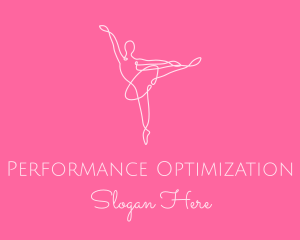 Elegant Ballerina Twirl logo design