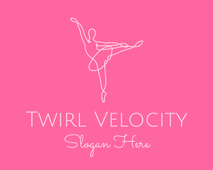 Elegant Ballerina Twirl logo