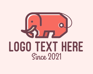Retailer - Elephant Coupon Tag logo design