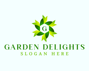 Leaf Botanical Garden logo design