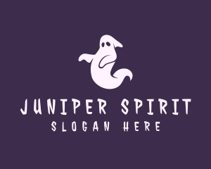 Spooky Ghost Halloween logo design