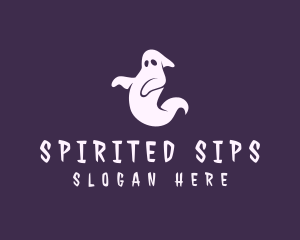 Spooky Ghost Halloween logo design