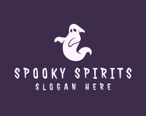 Spooky Ghost Halloween logo design