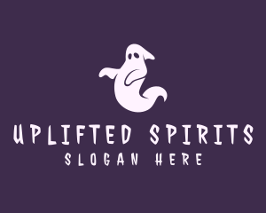 Spooky Ghost Halloween logo design