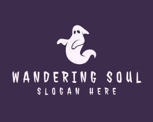 Spooky Ghost Halloween logo design