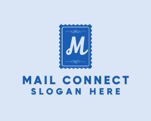 Snail Mail Postage Stamp logo design