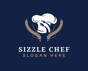 Chef Restaurant Cutlery  logo design