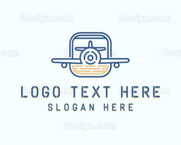 Logistics Airplane Travel Logo