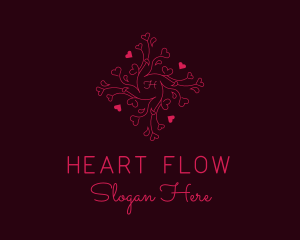 Love Ornament Heart logo