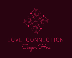 Love Ornament Heart logo design