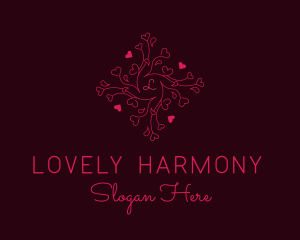 Love Ornament Heart logo
