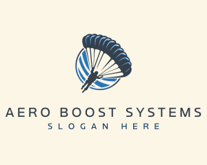 Parachute Skydiving Travel  logo design