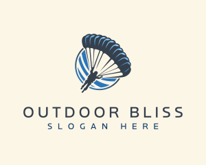 Parachute Skydiving Travel  logo design