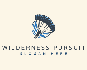 Parachute Skydiving Travel  logo design