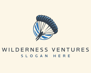 Parachute Skydiving Travel  logo design