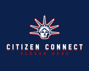 American Statue of Liberty logo design