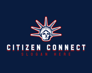 American Statue of Liberty logo design