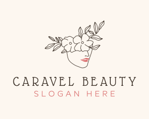 Floral Beauty Face Skincare logo design