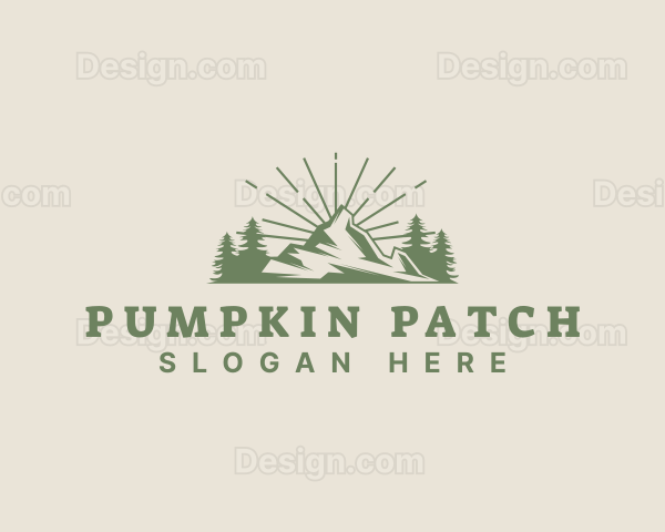 Mountain Hiking Exploration Logo