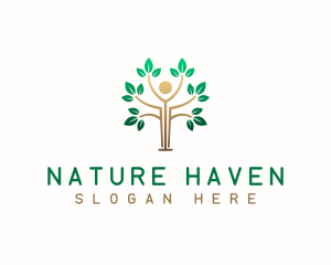 Nature Human Tree  logo design